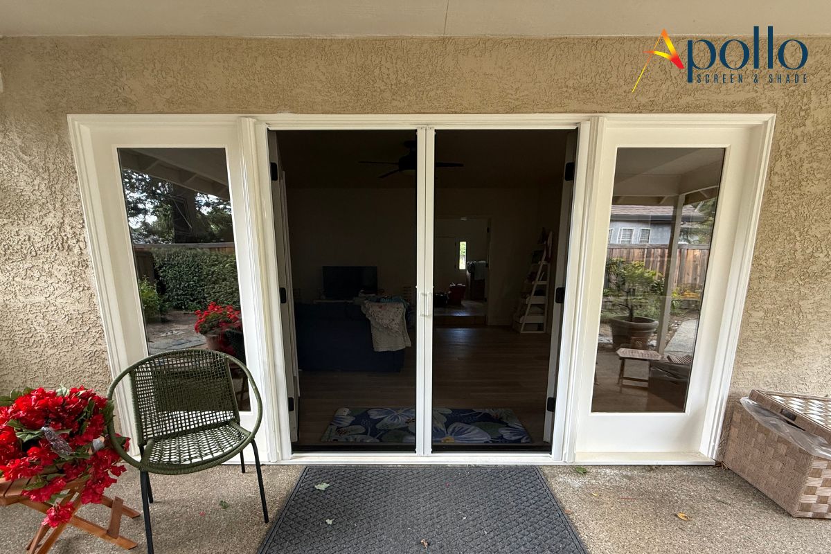 Apollo's Back Patio Double Retractable Screen Outside View.